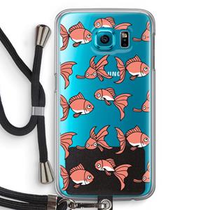 CaseCompany Blub: Samsung Galaxy S6 Transparant Hoesje met koord
