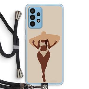 CaseCompany Let's get salty: Samsung Galaxy A52 Transparant Hoesje met koord