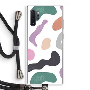 CaseCompany Memphis Shapes: Samsung Galaxy Note 10 Plus Transparant Hoesje met koord