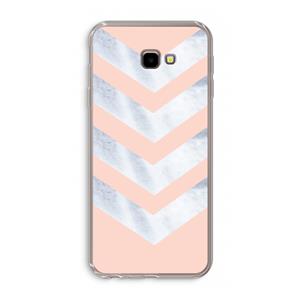 CaseCompany Marmeren pijlen: Samsung Galaxy J4 Plus Transparant Hoesje
