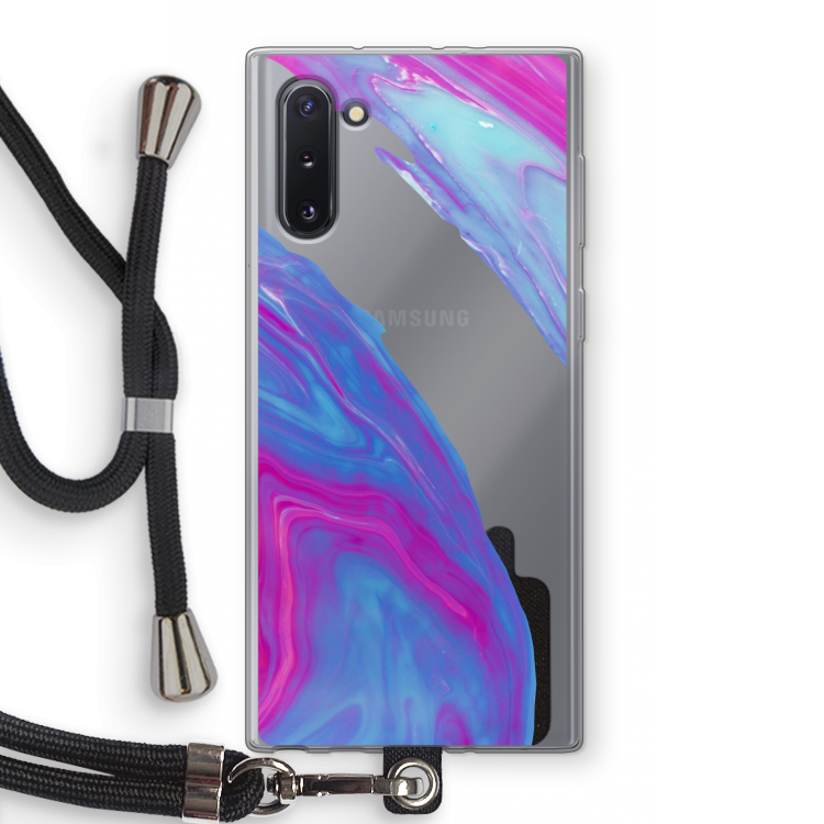 CaseCompany Zweverige regenboog: Samsung Galaxy Note 10 Transparant Hoesje met koord