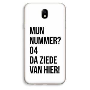 CaseCompany Da ziede van hier: Samsung Galaxy J7 (2017) Transparant Hoesje