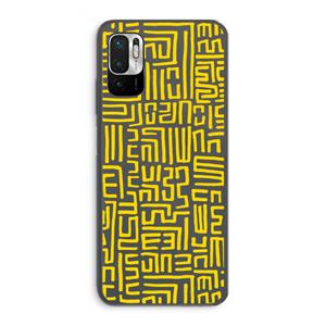 CaseCompany Majorelle Blue Print: Xiaomi Redmi Note 10 5G Transparant Hoesje