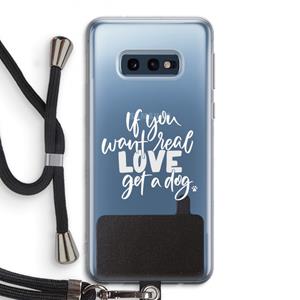 CaseCompany Partner in crime: Samsung Galaxy S10e Transparant Hoesje met koord