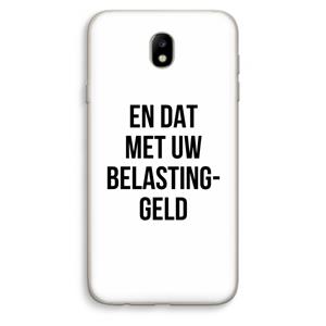 CaseCompany Belastinggeld: Samsung Galaxy J7 (2017) Transparant Hoesje