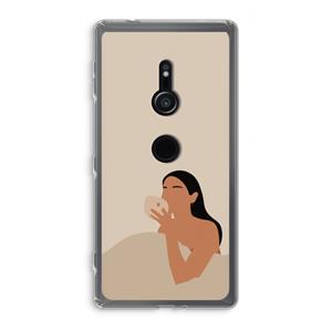 CaseCompany Fresh coffee: Sony Xperia XZ2 Transparant Hoesje