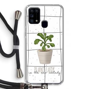 CaseCompany Kamerplant op vensterruit: Samsung Galaxy M31 Transparant Hoesje met koord
