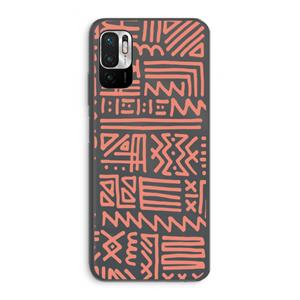 CaseCompany Marrakech Pink: Xiaomi Redmi Note 10 5G Transparant Hoesje