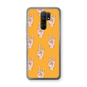 CaseCompany Rock: Xiaomi Redmi 9 Transparant Hoesje