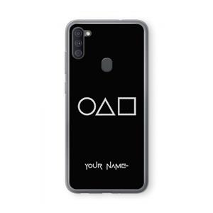 CaseCompany Squid Game: Samsung Galaxy A11 Transparant Hoesje