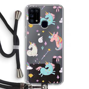CaseCompany Fantasiewereld: Samsung Galaxy M31 Transparant Hoesje met koord