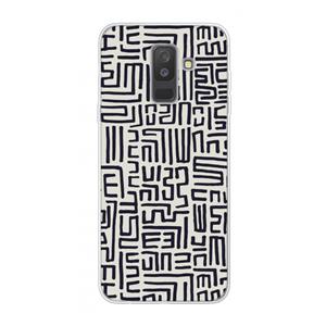 CaseCompany Moroccan Print: Samsung Galaxy A6 Plus (2018) Transparant Hoesje