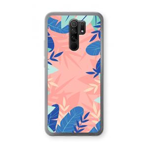 CaseCompany Tropisch: Xiaomi Redmi 9 Transparant Hoesje