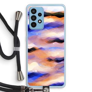CaseCompany Donkere Wolken: Samsung Galaxy A52 Transparant Hoesje met koord