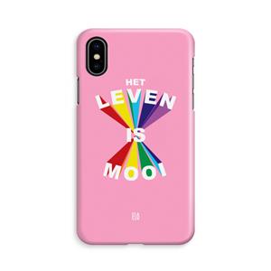 CaseCompany Het Leven Is Mooi: iPhone X Volledig Geprint Hoesje