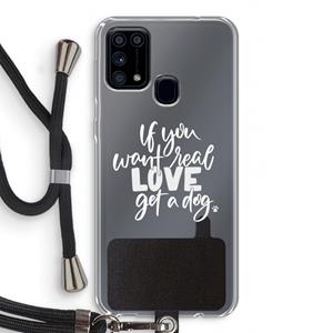 CaseCompany Partner in crime: Samsung Galaxy M31 Transparant Hoesje met koord
