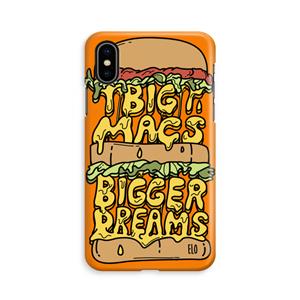 CaseCompany Big Macs Bigger Dreams: iPhone X Volledig Geprint Hoesje