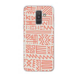 CaseCompany Marrakech Pink: Samsung Galaxy A6 Plus (2018) Transparant Hoesje