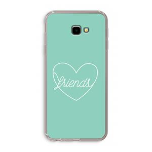 CaseCompany Friends heart pastel: Samsung Galaxy J4 Plus Transparant Hoesje