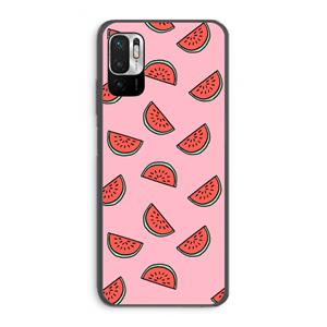 CaseCompany Watermeloen: Xiaomi Redmi Note 10 5G Transparant Hoesje