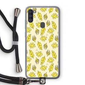 CaseCompany Herfst: Samsung Galaxy A11 Transparant Hoesje met koord