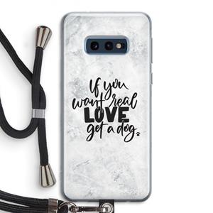 CaseCompany Partner in crime: Samsung Galaxy S10e Transparant Hoesje met koord