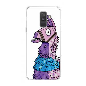 CaseCompany Lama: Samsung Galaxy A6 Plus (2018) Transparant Hoesje