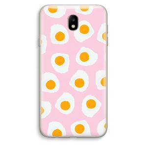 CaseCompany Dancing eggs: Samsung Galaxy J7 (2017) Transparant Hoesje