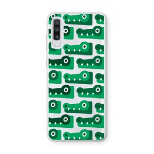 CaseCompany Crocs: Samsung Galaxy A70 Transparant Hoesje