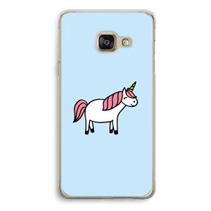 CaseCompany Eenhoorn: Samsung A3 (2017) Transparant Hoesje