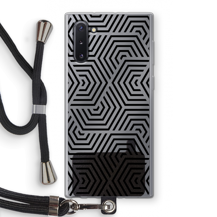 CaseCompany Magic pattern: Samsung Galaxy Note 10 Transparant Hoesje met koord