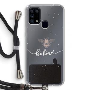 CaseCompany Be(e) kind: Samsung Galaxy M31 Transparant Hoesje met koord