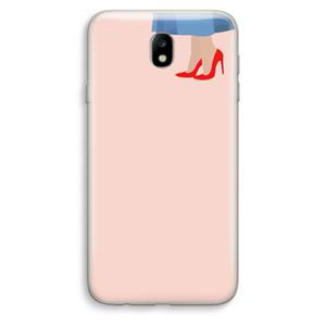 CaseCompany High heels: Samsung Galaxy J7 (2017) Transparant Hoesje