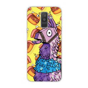 CaseCompany Loot Burger: Samsung Galaxy A6 Plus (2018) Transparant Hoesje