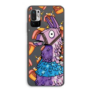 CaseCompany Loot Burger: Xiaomi Redmi Note 10 5G Transparant Hoesje