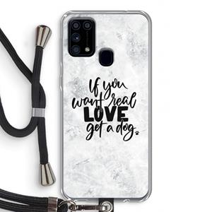 CaseCompany Partner in crime: Samsung Galaxy M31 Transparant Hoesje met koord