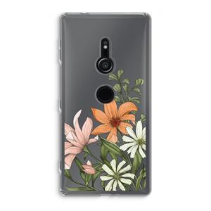 CaseCompany Floral bouquet: Sony Xperia XZ2 Transparant Hoesje