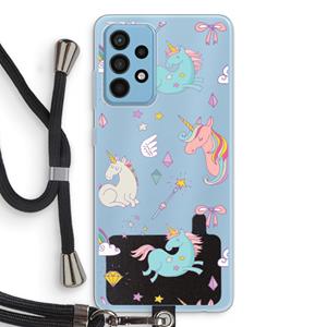 CaseCompany Fantasiewereld: Samsung Galaxy A52 Transparant Hoesje met koord