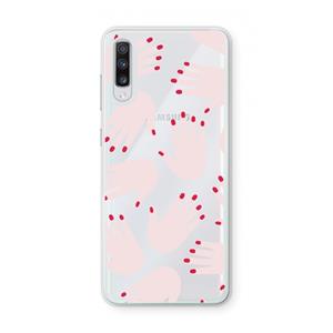 CaseCompany Hands pink: Samsung Galaxy A70 Transparant Hoesje