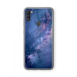 CaseCompany Nebula: Samsung Galaxy A11 Transparant Hoesje