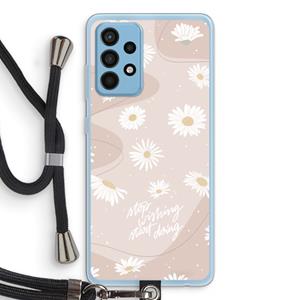CaseCompany Daydreaming becomes reality: Samsung Galaxy A52 Transparant Hoesje met koord