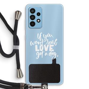 CaseCompany Partner in crime: Samsung Galaxy A52 Transparant Hoesje met koord