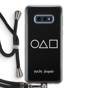 CaseCompany Squid Game: Samsung Galaxy S10e Transparant Hoesje met koord