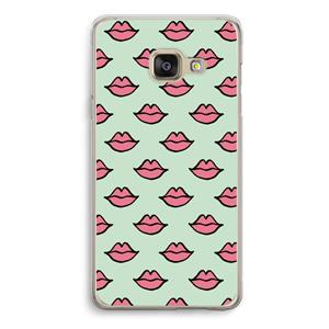 CaseCompany Lipjes: Samsung A3 (2017) Transparant Hoesje