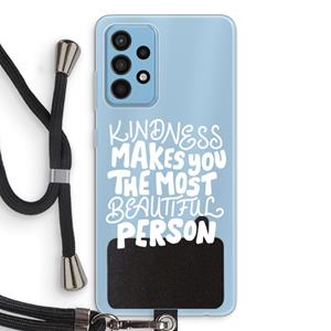 CaseCompany The prettiest: Samsung Galaxy A52 Transparant Hoesje met koord