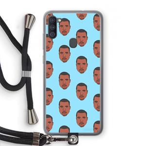 CaseCompany Kanye Call Me℃: Samsung Galaxy A11 Transparant Hoesje met koord