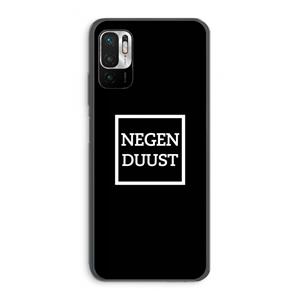 CaseCompany Negenduust black: Xiaomi Redmi Note 10 5G Transparant Hoesje