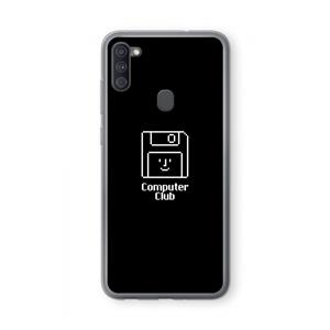 CaseCompany Hello: Samsung Galaxy A11 Transparant Hoesje