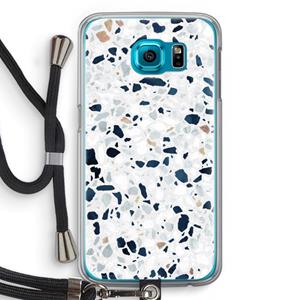 CaseCompany Terrazzo N°1: Samsung Galaxy S6 Transparant Hoesje met koord