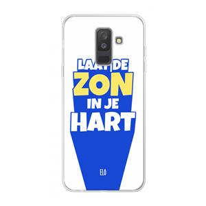 CaseCompany Laat de zon in je hart: Samsung Galaxy A6 Plus (2018) Transparant Hoesje